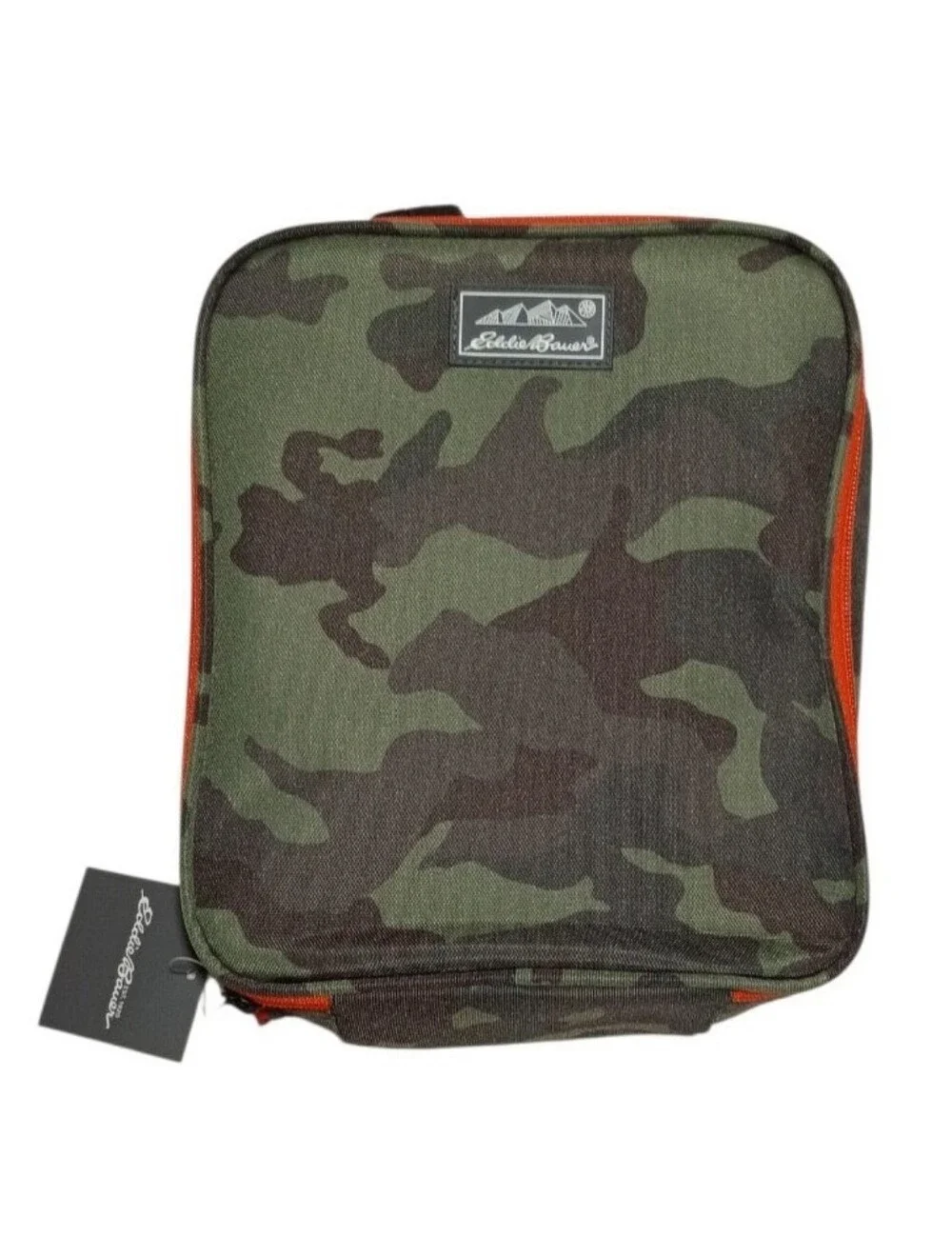 Eddie Bauer Kids Adventurer Boys Green Camo Soft Lunch Box Insulated Bag NEW